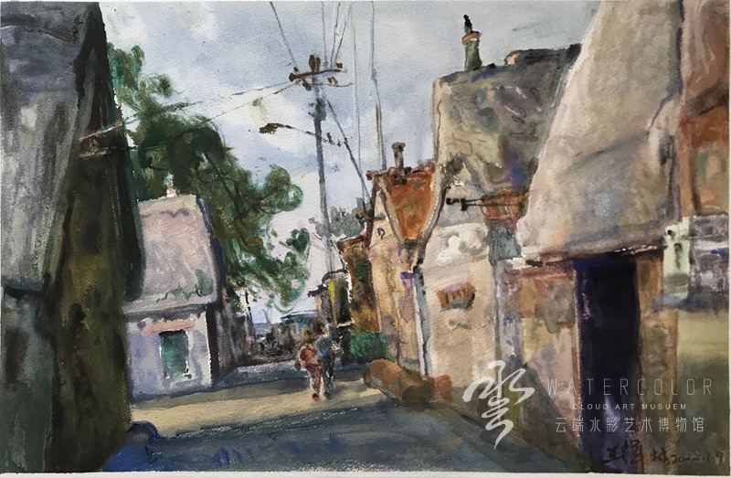 王辉林 《海草房之二》 54*35cm
